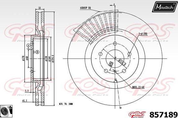 Maxtech 851058 - Kočioni disk www.molydon.hr