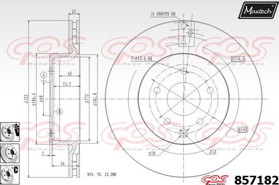 Maxtech 851053 - Kočioni disk www.molydon.hr