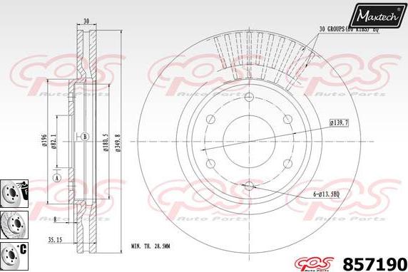 Maxtech 851062 - Kočioni disk www.molydon.hr