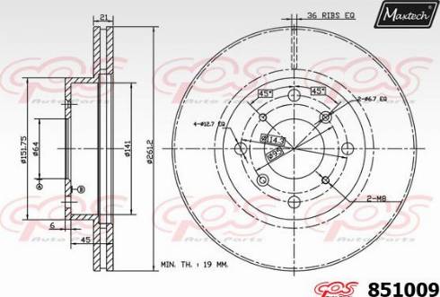 Maxtech 851009.0000 - Kočioni disk www.molydon.hr