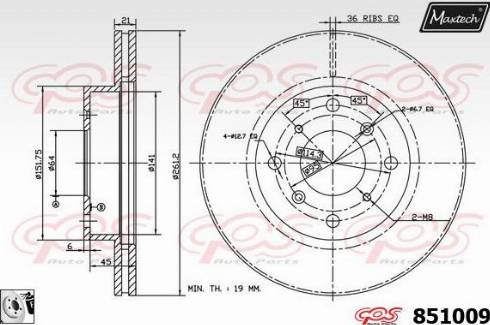 Maxtech 851009.0080 - Kočioni disk www.molydon.hr