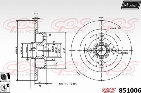 Kawe 37577 - Kočioni disk www.molydon.hr