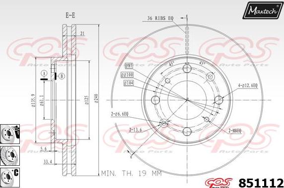 Maxtech 851008 - Kočioni disk www.molydon.hr