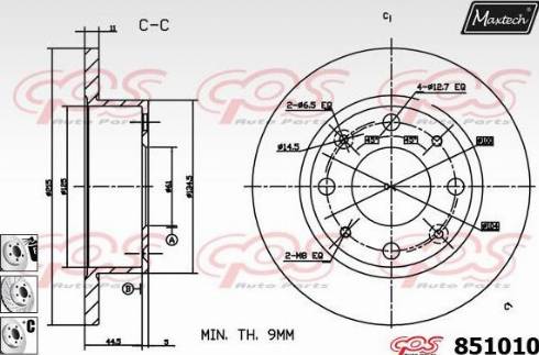 Maxtech 851010.6880 - Kočioni disk www.molydon.hr