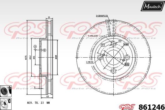 Maxtech 851010 - Kočioni disk www.molydon.hr