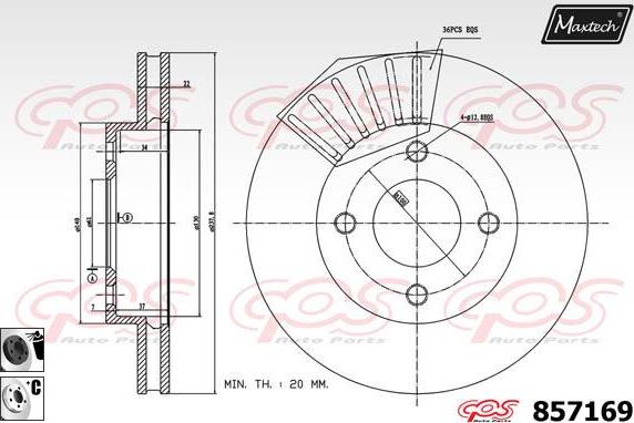 Maxtech 851084 - Kočioni disk www.molydon.hr