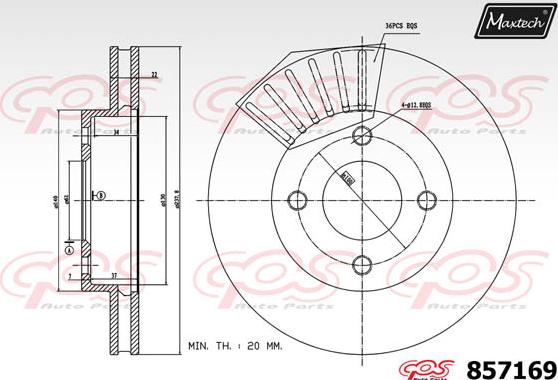 Maxtech 851083 - Kočioni disk www.molydon.hr