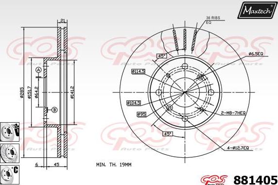 Maxtech 851082 - Kočioni disk www.molydon.hr