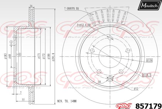 Maxtech 851036 - Kočioni disk www.molydon.hr