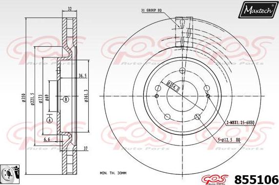 Maxtech 851031 - Kočioni disk www.molydon.hr