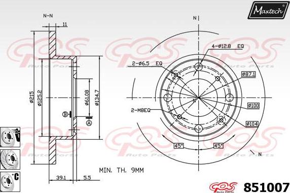 Maxtech 871541 - Kočioni disk www.molydon.hr