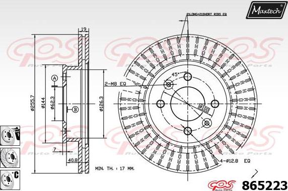 Maxtech 873585 - Kočioni disk www.molydon.hr