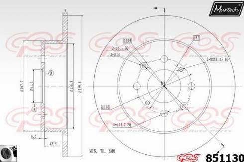 Maxtech 851130.0060 - Kočioni disk www.molydon.hr