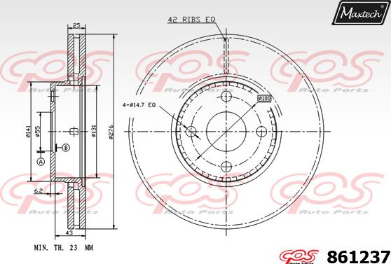 Maxtech 851138 - Kočioni disk www.molydon.hr