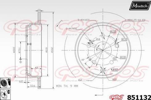 Maxtech 851132.6060 - Kočioni disk www.molydon.hr