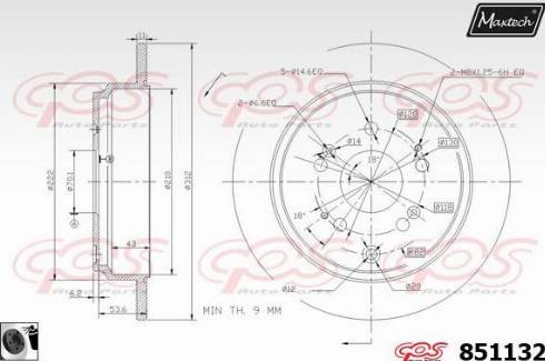 Maxtech 851132.0060 - Kočioni disk www.molydon.hr