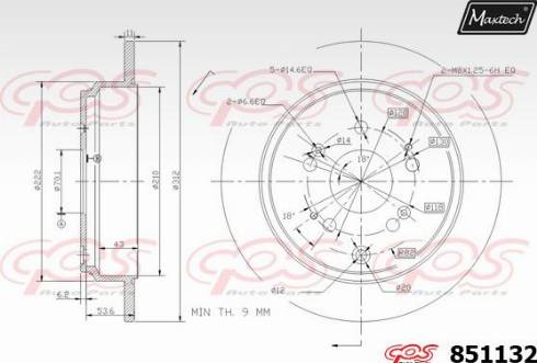 Maxtech 851132.0000 - Kočioni disk www.molydon.hr