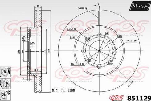 Maxtech 851129.6880 - Kočioni disk www.molydon.hr