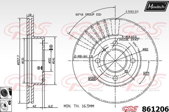 Maxtech 851129 - Kočioni disk www.molydon.hr