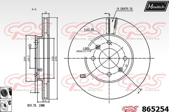 Maxtech 851127 - Kočioni disk www.molydon.hr