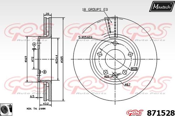 Maxtech 853099 - Kočioni disk www.molydon.hr