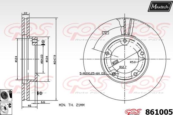 Maxtech 853096 - Kočioni disk www.molydon.hr