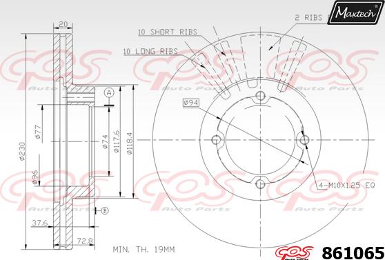 Maxtech 853040 - Kočioni disk www.molydon.hr