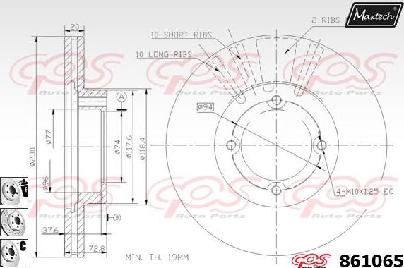 Maxtech 853041 - Kočioni disk www.molydon.hr