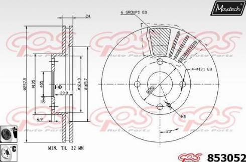 Maxtech 853052.6060 - Kočioni disk www.molydon.hr