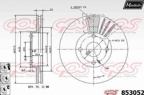 Maxtech 853052.6880 - Kočioni disk www.molydon.hr