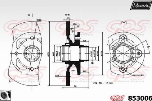 Maxtech 853006.0060 - Kočioni disk www.molydon.hr