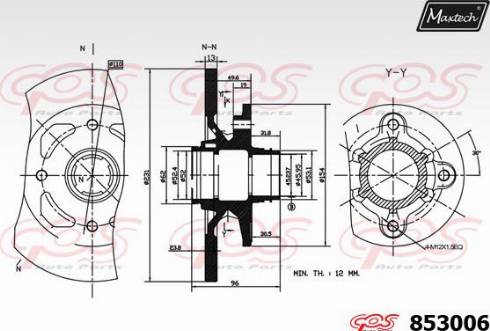 Maxtech 853006.0000 - Kočioni disk www.molydon.hr