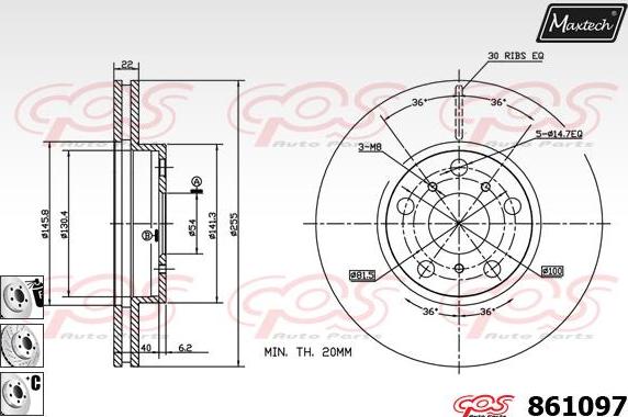 Maxtech 871060 - Kočioni disk www.molydon.hr