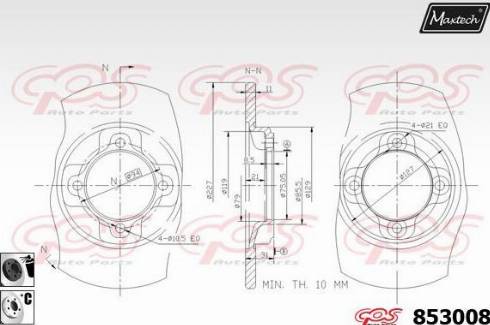 Maxtech 853008.6060 - Kočioni disk www.molydon.hr