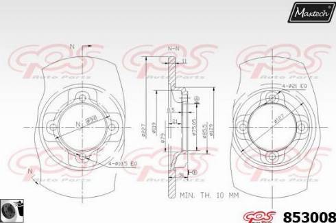 Maxtech 853008.0060 - Kočioni disk www.molydon.hr