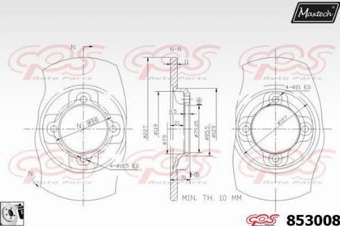 Maxtech 853008.0080 - Kočioni disk www.molydon.hr