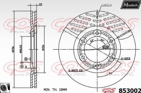 Maxtech 853002.0060 - Kočioni disk www.molydon.hr