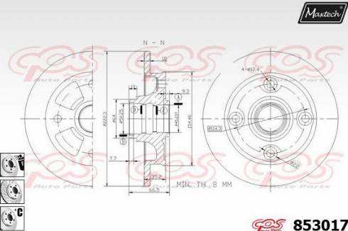 Maxtech 853017.6880 - Kočioni disk www.molydon.hr