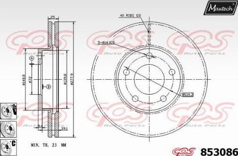 Maxtech 853086.6880 - Kočioni disk www.molydon.hr