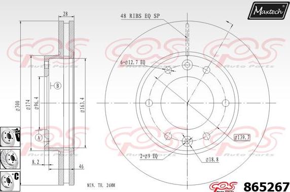 Maxtech 873031 - Kočioni disk www.molydon.hr