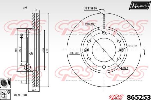 Maxtech 853083 - Kočioni disk www.molydon.hr