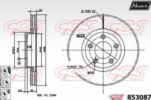 Maxtech 853087.6880 - Kočioni disk www.molydon.hr