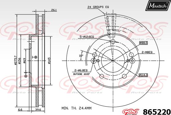 Maxtech 853035 - Kočioni disk www.molydon.hr