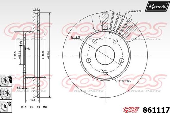 Maxtech 853073 - Kočioni disk www.molydon.hr