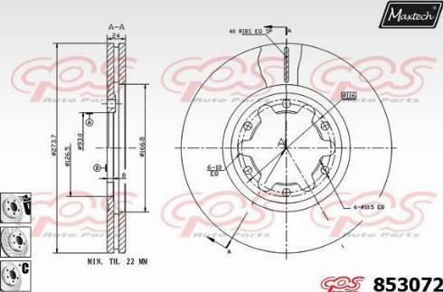 Maxtech 853072.6880 - Kočioni disk www.molydon.hr