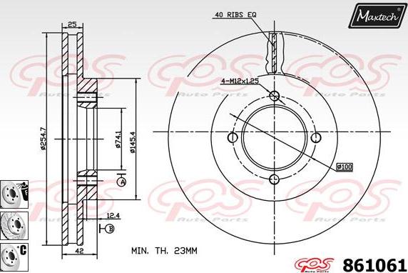 Maxtech 853077 - Kočioni disk www.molydon.hr