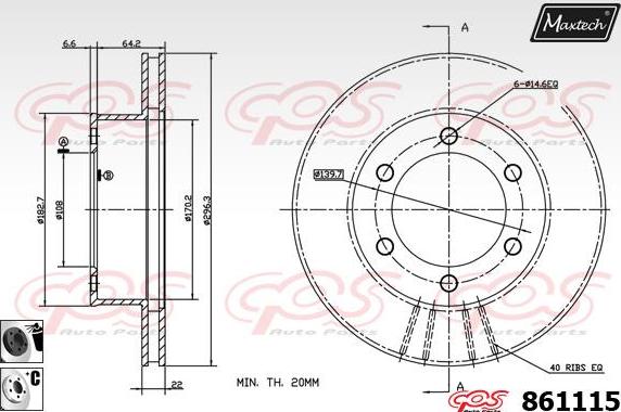 Maxtech 853109 - Kočioni disk www.molydon.hr