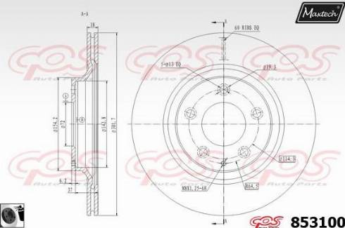 Maxtech 853100.0060 - Kočioni disk www.molydon.hr