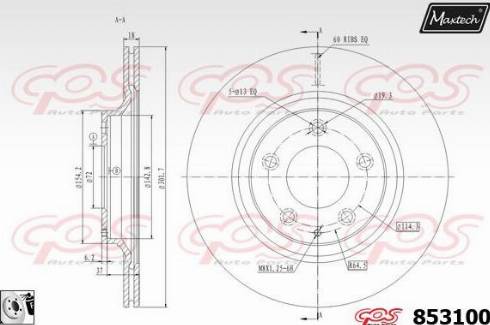 Maxtech 853100.0080 - Kočioni disk www.molydon.hr