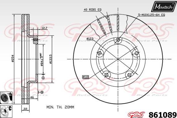 Maxtech 853103 - Kočioni disk www.molydon.hr